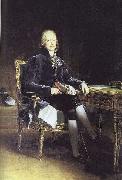 Francois Pascal Simon Gerard Portrait of French stateman Charles Maurice Talleyrand oil
